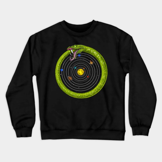 Solar System Ouroboros Crewneck Sweatshirt by underheaven